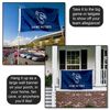 Saint Peters Peacocks Logo Large Grommet Banner Flag
