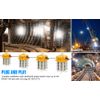 15000 Lumens - 100W LED Temporary Work Light Constructions Jobsite Lamp Linkable