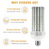 UL DLC LED Corn Cob Light 120W Replace 400W Metal Halide Plot Shoebox E39 Lights