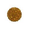 Bling Crystal Ball Yellow 8mm (2 Holes)