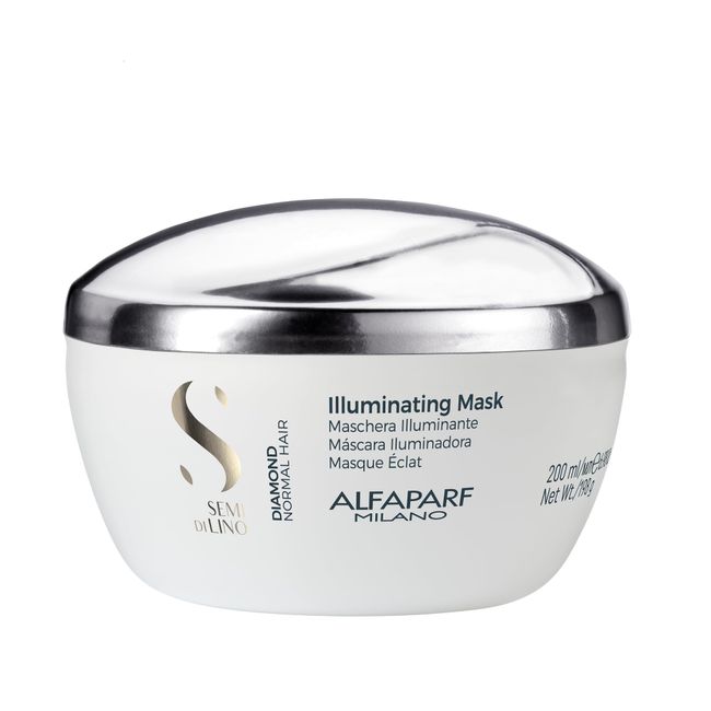 Alfaparf Milano Semi Di Lino Diamond Illuminating Hair Mask, Normal Hair, 6.98 oz