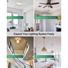 TREEWELL Wireless Light Switch and Receiver Kit, 200FT RF Range Remote Control Light Switch, No Rewiring, No Interference, Wireless Wall Switch for Ceiling Light, Fans, Lamps, Pre-Programmed