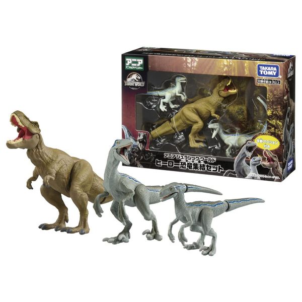 Takara Tomy Ania Jurassic World Hero Dinosaur Gathering Set, Animals, Dinosaurs, Toy, Ages 3+