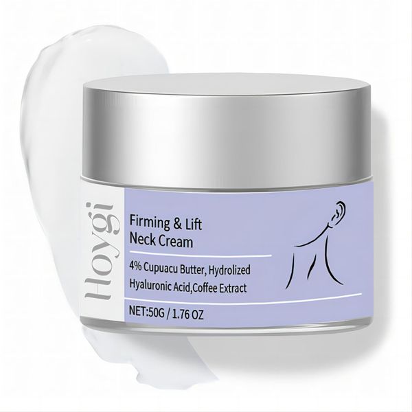 Neck Firming Cream, Smooth & Tight Skin, Anti Aging Wrinkles Lift and Firm Neck Cream for Sagging Skin and Neck Moisturizing -1.7 oz