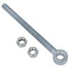 Swing Gate Long Eye Bolts Hinge + Nuts Adjustable Zinc Plated 16 x 150mm 2pc