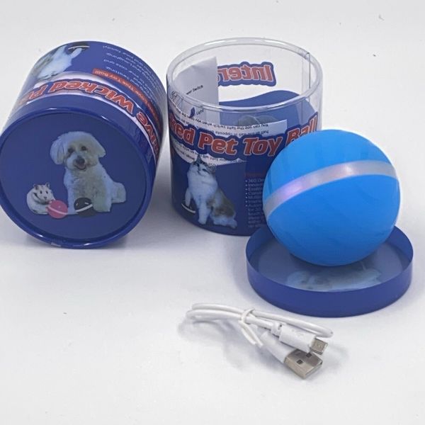 2 Pc Powered Ball Cat Toy Dog Toys Playing Ball Pet Toy Ball Gift Self-roll