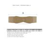 Van Der Rich ® - Obi Belt Elastic Stretchy Width 7 cm - Women, Camel