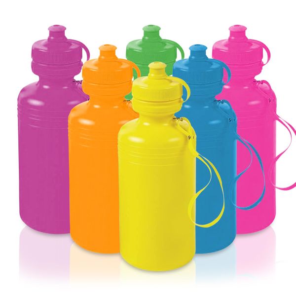 Neon Sport Water Bottles (1 dozen) - Bulk [Toy]