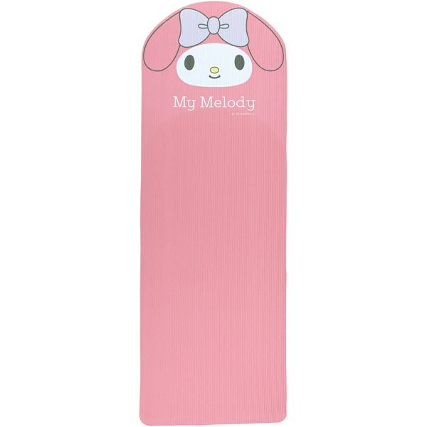 Training mat, yoga mat, foldable, 8mm thick, My Melody (mat, yoga, exercise, muscle training, Pilates, portable, water repellent, Sanrio, My Melody, gym, diet, equipment, stretching, training, compact, cute, character)