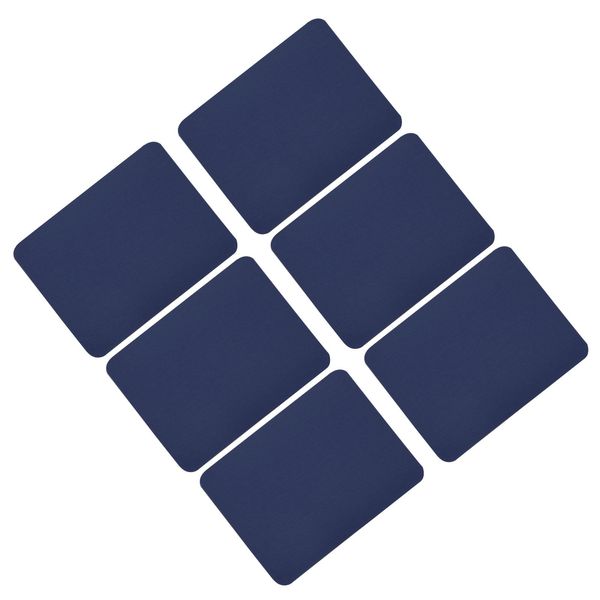 sourcing map 6Pcs Iron on Patches Fabric Repair Patches Iron-On Mending Fabric Navy Blue 4.9"x3.7" for Clothes Repair, Pants, Bags Hole Repairing and Decoration