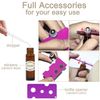 Alledomain 8Pcs 10ml Essential Oils Roller Bottles, Refillable Amber Glass Roll on Bottles with Stainless Steel Balls, Includes 12 Pcs Labels, 1 Dropper & Opener, Perfect for Aromatherapy