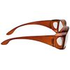 Eye Motion AZ-KF-05-2 Pollen Protection Glasses, Over Glasses, UV Protection, Dustproof, Washable, Unisex, Clear Brown