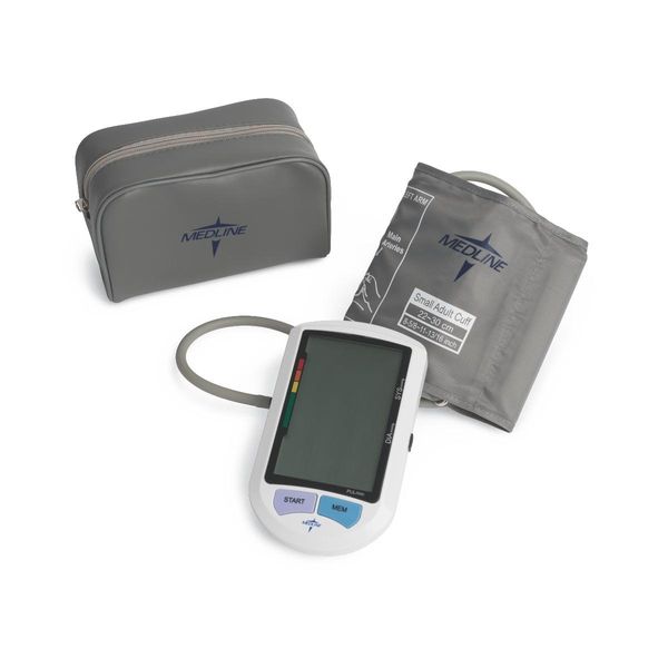 Medline Elite Adult Automatic Digital Blood Pressure Monitor, Advanced Design and Proprietary Programming for Automatic Inflation and Error Detection