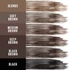 Maybelline Tattoo Studio Brow Styling Gel, Waterproof Eyebrow Make Up, Brow Tint for Up to 36HR Wear, Soft Brown, 1 Count