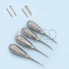 Dental Luxating Elevators Set Curved 2mm 3mm 4mm 5mm Extraction Oral Surgery Set