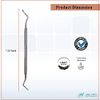 Dental Tool Double Ended H2/3 Explorer to Remove Plaque and Tartar at Home Made of Stainless Steel with Precision Tips Knurled Handle Design for Firm Grip - Cleans Teeth Stain Pet Oral Hygiene Care