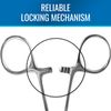 MABIS Kelly Forceps, Medical Forceps, Locking Forceps, Silver, 5.5"
