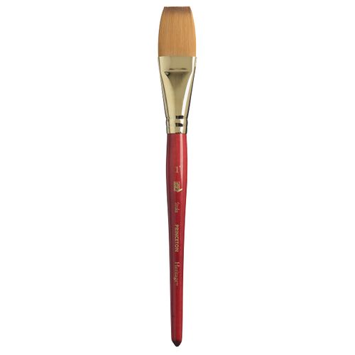 Princeton Heritage, Series 4050, Synthetic Sable Paint Brush for Watercolor, Stroke, 1 Inch