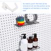 DOITOOL 20pcs Pegboard Hooks, J Hook, White Peg Board Hooks, Pegboard Wall Organizer, Storage Craft Hooks, Garage Tools Organizer