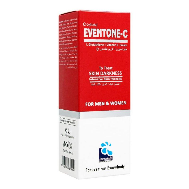 Eventone-C L-Glutathione + Vitamin C Skin Darkness Treatment Cream, 30g For Man and Woman