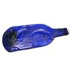 Dolphin Design Cobalt Blue Melted Flat Wine Bottle Decor or Cheese Platter Serving Tray