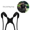 Golf Bag Strap Waterproof Adjustable Golf Bag Shoulder Strap Replacement Universal Bag Strap for Golf Backpack (Black)
