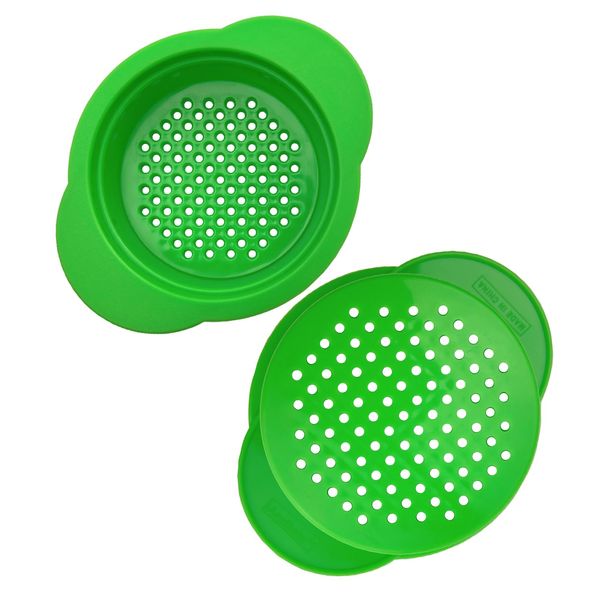 2 Pack - Can Strainer, Tuna Strainer, Colander Strainer, Food Grade Plastic Material, BPA-Free, Unibody Design, Dishwasher Safe, Maximum Compatibility to Standard Size Cans
