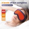 Adjustable USB Heated 3D Eye Mask Pad Blackout For Blepharitis Dry Eye Relief