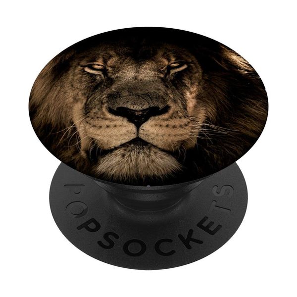 African Lion Head PopSockets PopGrip: Swappable Grip for Phones & Tablets
