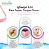 HealthAndYoga(TM) qSwipe Lite Copper Tongue Cleaner (Regular Pack)