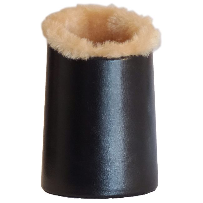 Megan 5976 Round Glasses Stand (PU Leather & Faux Fur Fashion)