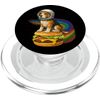 Astronaut Dog on Cheeseburger – Cute Space Beagle PopSockets PopGrip for MagSafe