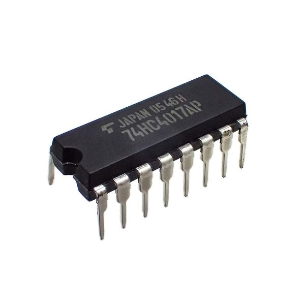 Decimal Johnson Counter COMS Logic IC TC74HC4017AP(F) (Set of 5)