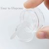 Small Sample Pots 10PCS 5ml Travel Pots for Toiletries Mini Wide Mouth Plastic Jars with Lids Leakproof Sample Containers for Creams, Lotions, Cosmetics, Beads, Nail Art Glitter, Transparent