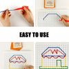 Thread Board Set,Threading Boards,Colorful Threading Sensory Board,Sensory Threading Boards,Interactive Threading Board,Sensory Activity Board,DIY Set with One Thread Board,Two Pen,Eight Threads