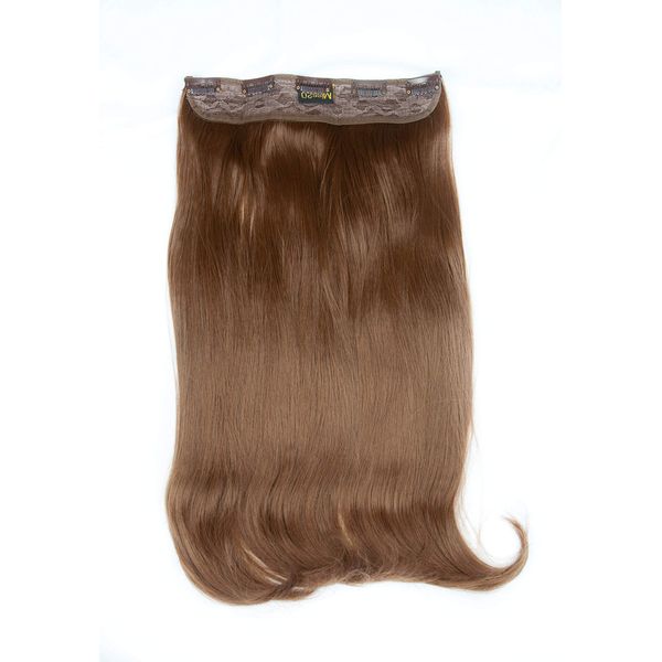 Bombshell 24" 5 Clips Straight One Piece Half Head Clip On Hair Extensions Wig (M21 GOLDEN BROWN)