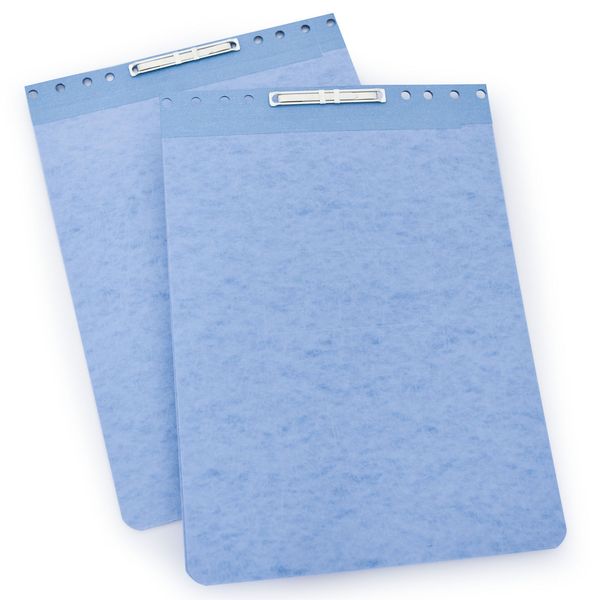 GBC ACCO PRESSTEX Report Covers, Top Bound, 2.75 Inch Centers, Light Blue, 8.5 x 11 Inches , 2 Per Pack (A7022272A)