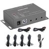 Infrared Remote Control Extender Kit Repeater System Control Multiple Devices Hidden IR 2 in 8 Out Support 20kHz 60kHz