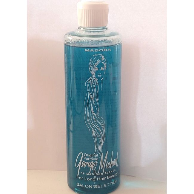 MADORA George Michael of Madison Avenue Blue Shampoo 16oz for Fine/Oily Hair