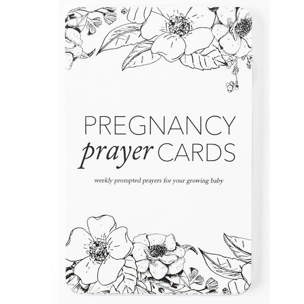 Pregnancy Prayer Cards for Parents/Grandparents (20 Cards) by Duncan & Stone - One-of-a-Kind Pregnancy Congratulations Gift - Bible Verse Cards - New Mom Essential