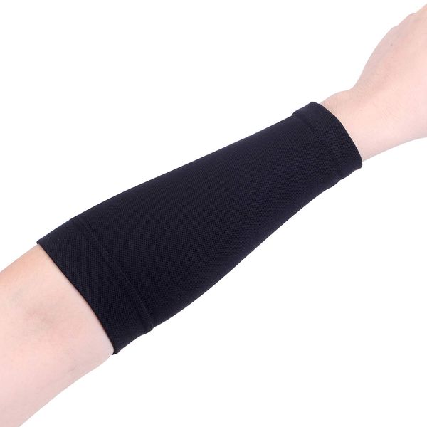 20LY 1 PCS Forearm Compression Sleeves Arms Warm Tattoo Cover Up Sleeve Sun Protection Men Women (Black, L)