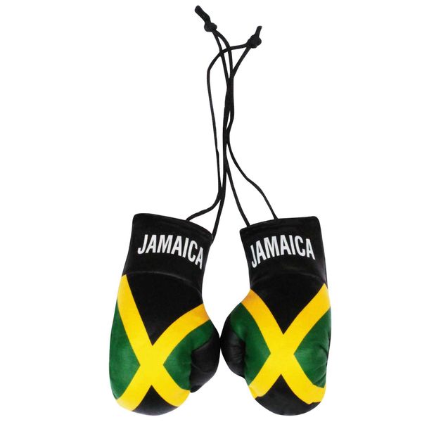 Jamaica n Flag Mini Boxing Gloves for Car or Home