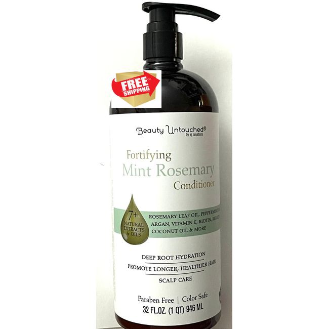 Fortifying Mint Rosemary CONDITIONER with 7+ Natural Extracts & Oils 32 FL oz