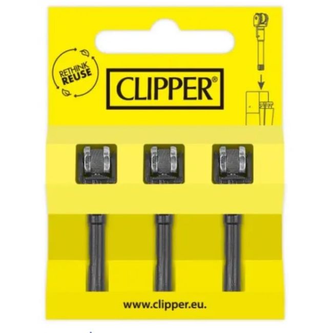 クリッパーメタルライターアクセサリー - フリントアクセサリー交換バリューキット Clipper Lighter 正規品 交換用純正ホイール3本セット【えきまに工業】