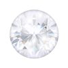 Quiges Interchangeable Mini Coin 12mm Transparent Round Cubic Zirconia