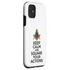iPhone 11 Keep Calm Square Actions Mason Masonic PHA Ancient Free Case