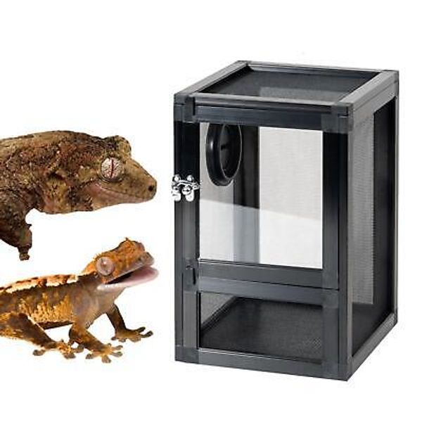 Reptile Cage Frog Habitat Enclosure Breeding Box Pet Lizards Transport Portable