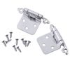 20 Pairs Kitchen Cabinet Hinges Self Closing Face Mount Cupboard Door Hinges 