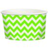 Kiwi Green Chevron Treat Cups /20