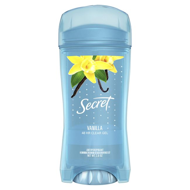 Secret Antiperspirant and Deodorant for Women, Original Clear Gel, Va Va Vanilla Scent, 2.6 Oz